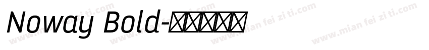 Noway Bold字体转换